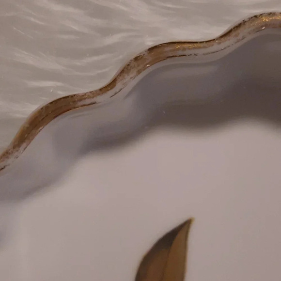 Royal Worcester Eversham White Gold Fruit Quiche Plate Dish 8 3/4 Inch Porcelain - Picture 8 of 8